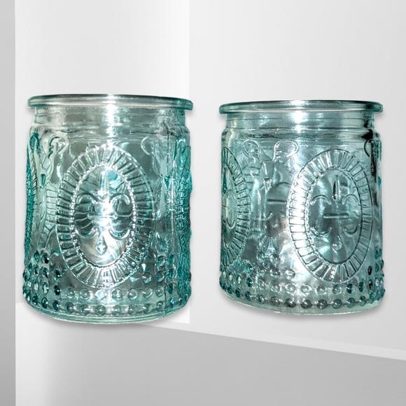 Kate Aspen Accents Kate Aspen Blue Tea Light Holders With Le Fleur